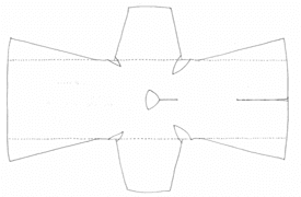 Schema di costruzione della veste medievale