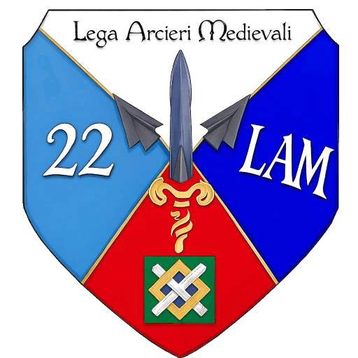 Logo della LAM, la Lega arcieri medievali